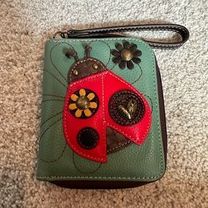 Chala large wristlet ladybug wallet